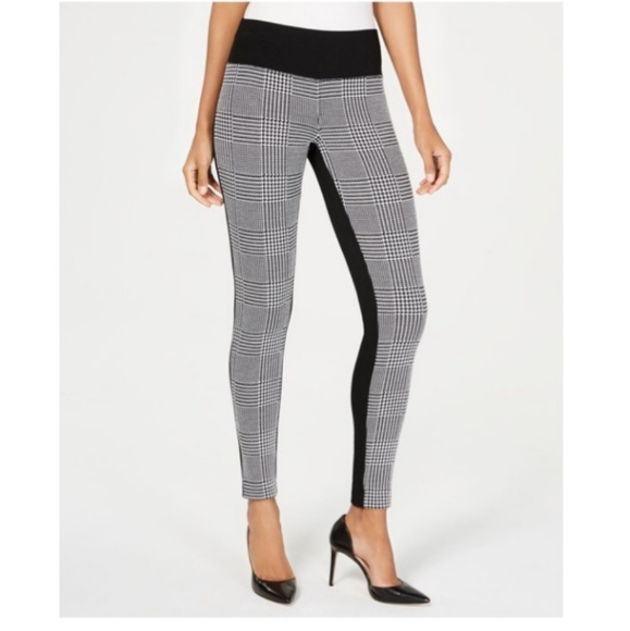 INC International Concepts Petite Houndstooth Front Ponte Leggings 6 Pet. NWT SO - Picture 2 of 12